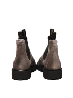 Stivaletto In Camoscio E Gomma