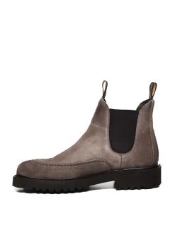 Stivaletto In Camoscio E Gomma