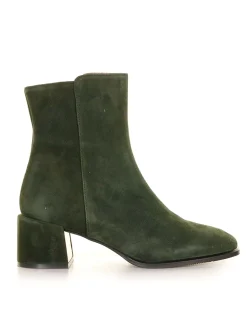 Stivaletto in camoscio Verde