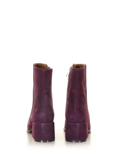 Stivaletto in camoscio Viola