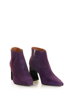 Stivaletto in camoscio Viola