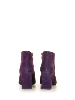 Stivaletto in camoscio Viola