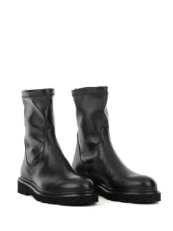 Stivaletto Nero In Nappa Elasticizzato