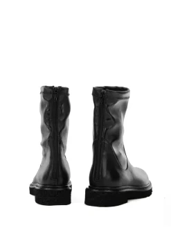 Stivaletto Nero In Nappa Elasticizzato