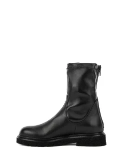 Stivaletto Nero In Nappa Elasticizzato