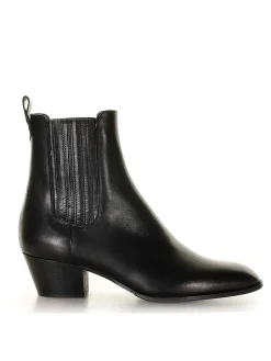 Stivaletto Nero In Pelle