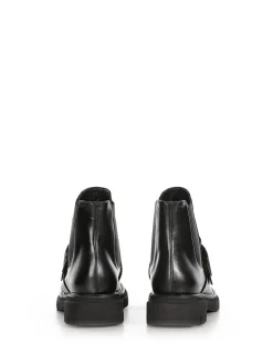 Stivaletto Nero In Pelle