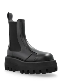 Stivali chelsea in pelle nera