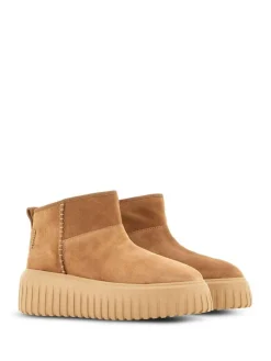 Stivali in pelle con strisce H