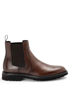 Stivali in pelle marrone