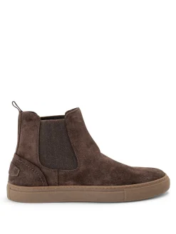 Stivali in pelle marrone