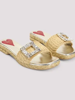 Strass Buckle Rafia 25 Espadrillas