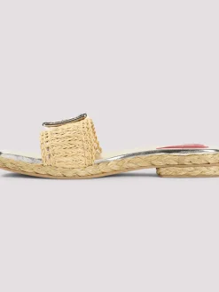 Strass Buckle Rafia 25 Espadrillas