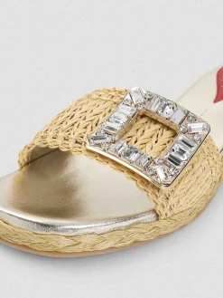 Strass Buckle Rafia 25 Espadrillas