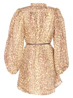 Tan Lopard Cascadian Dress