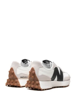 Tela e sneaker in pelle scamosciata in bianco