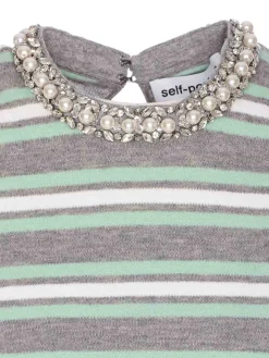 Top a maglia a strisce