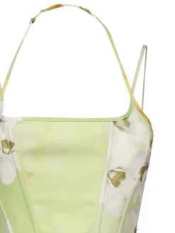 Top bustier senza maniche