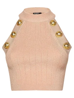 Top corto a maglia