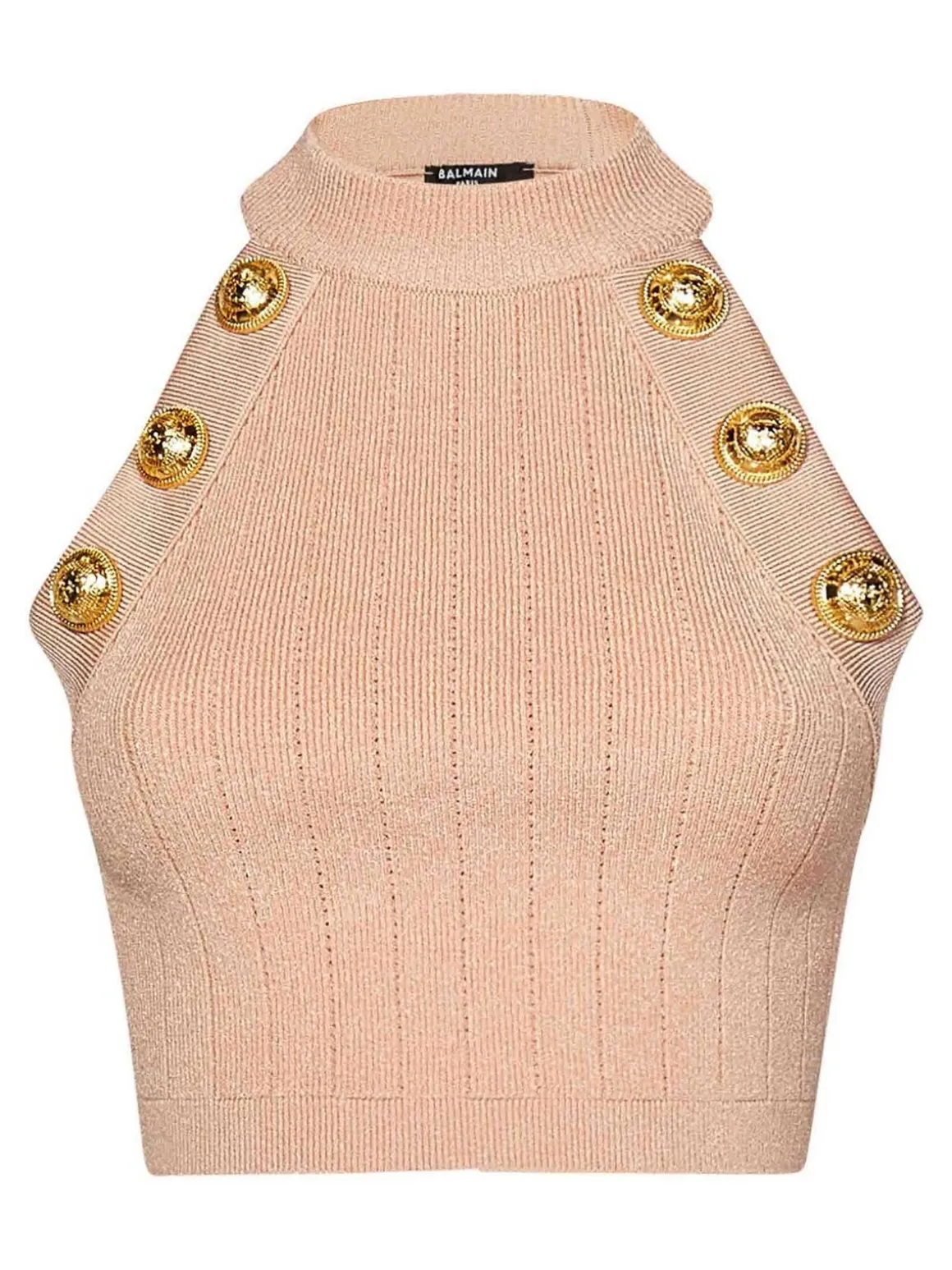 Top corto a maglia