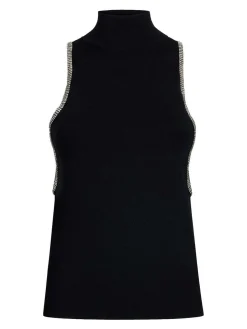 Top in maglia nera