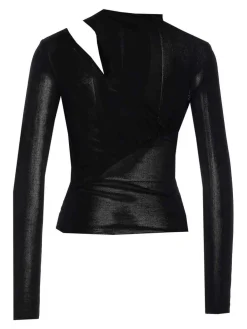 Top in maglia nera