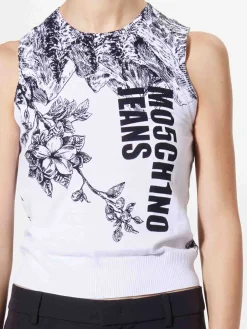 Top Smanicato a Maglia