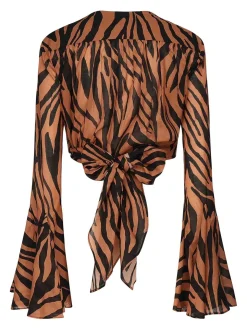 Top stampato Wynn zebra