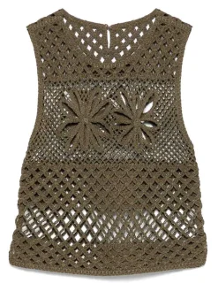 Top verde a maglia