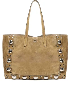 Tote bag in pelle scamosciata medie nellcote