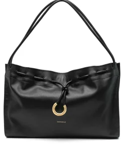 TOTE BAG ISABELA in pelle nera