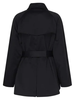 Trench corto in lana e cashmere