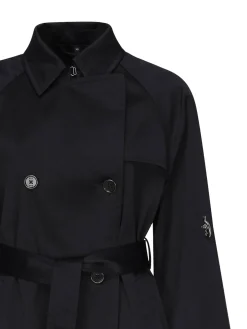 Trench corto in lana e cashmere