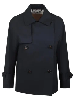 Trench Corto in Twill Antigoccia