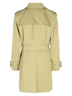 Trench di cotone verde