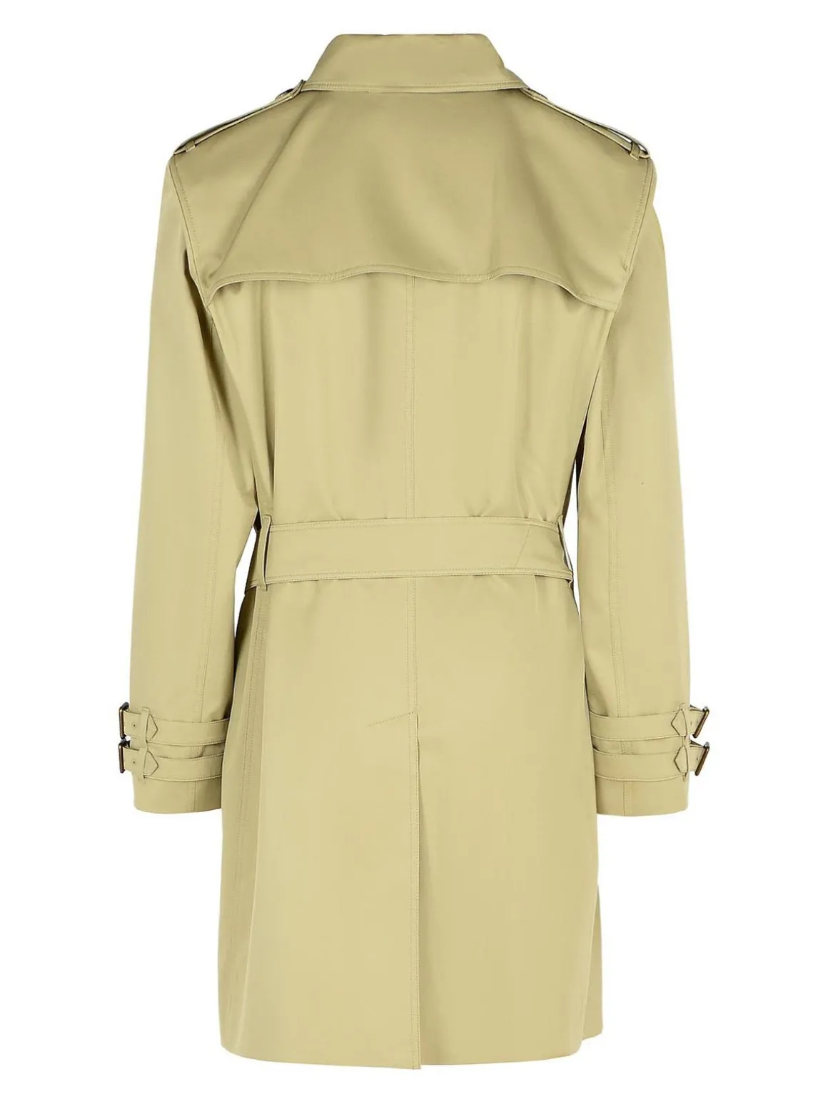 Trench di cotone verde