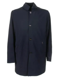 Trench Lungo Blu Navy