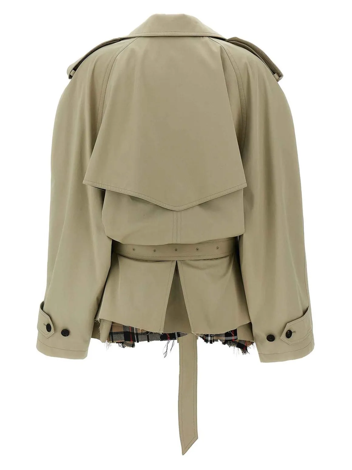 Trench ritagliato