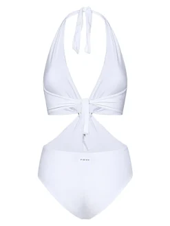 Trikini in microfibra bianca
