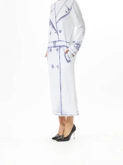 Trompe Loeil Trench Vestito