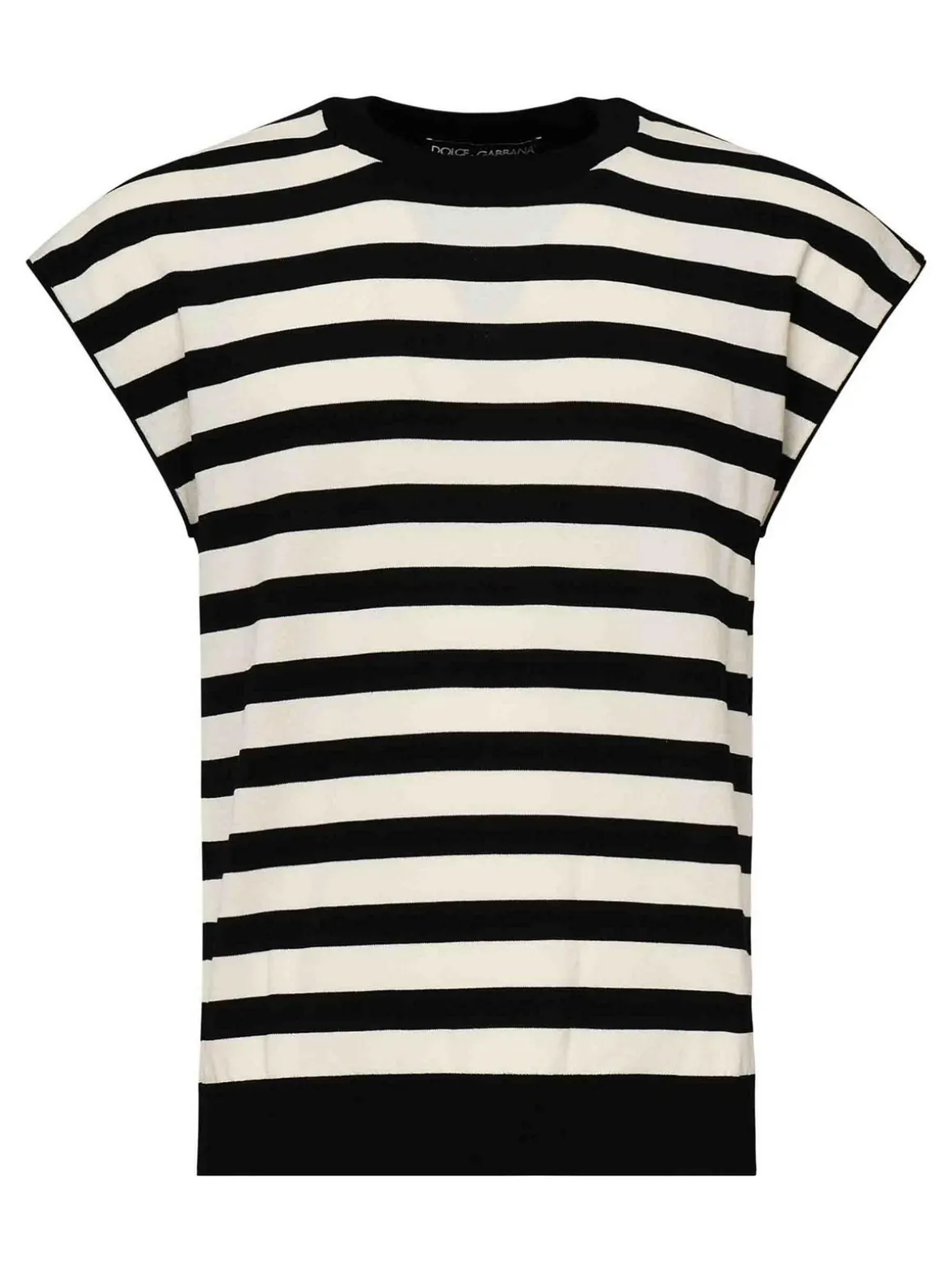 T-shirt kimono in maglia a strisce
