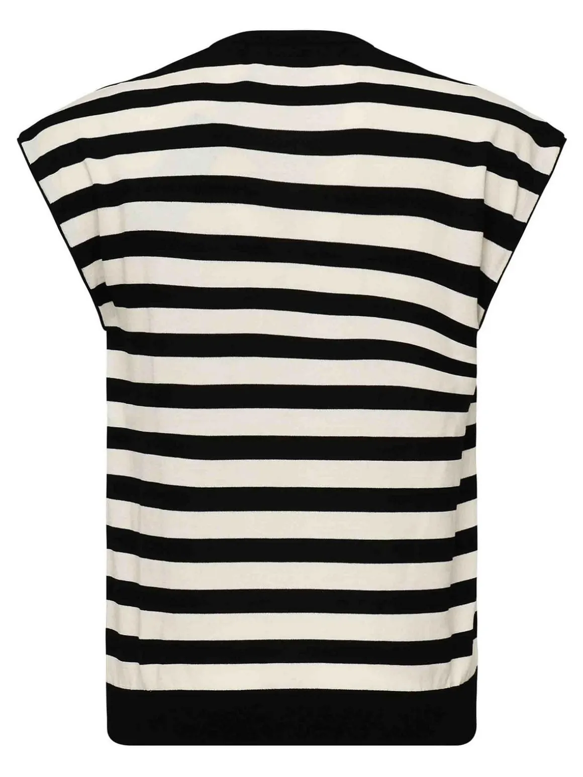 T-shirt kimono in maglia a strisce