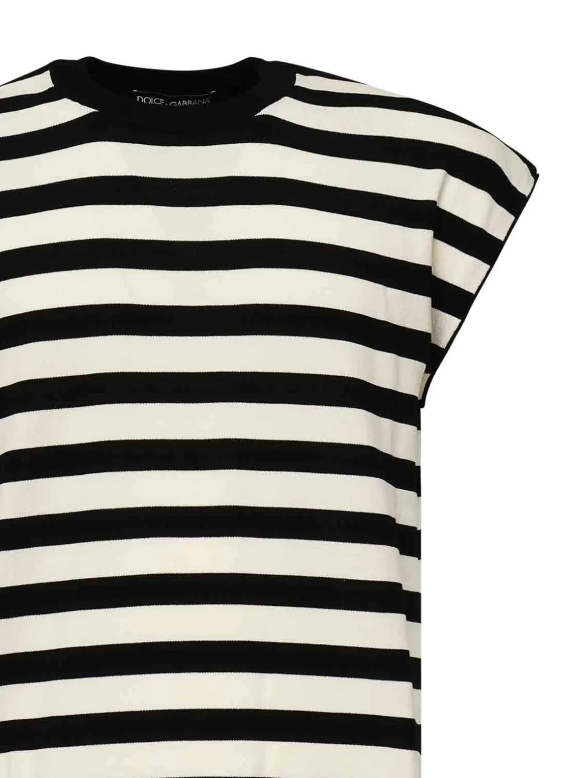 T-shirt kimono in maglia a strisce