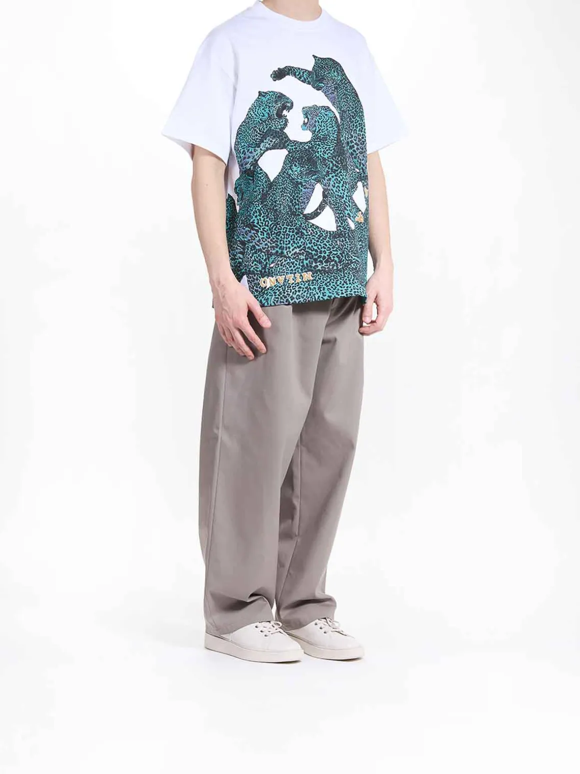 T-shirt a leopardo completo