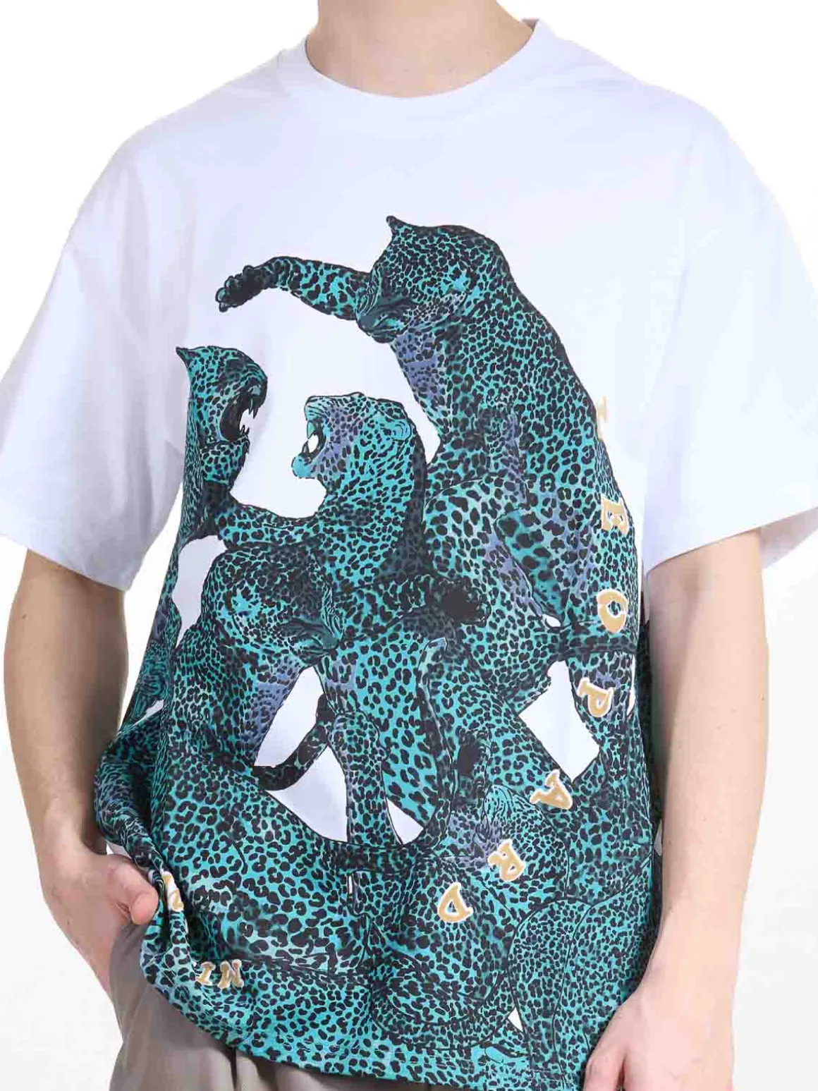 T-shirt a leopardo completo