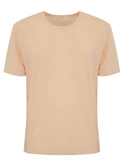 T-shirt a schiera di lino