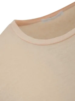T-shirt a schiera di lino