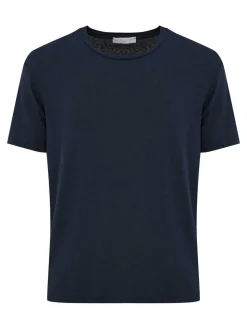 T-shirt a schiera di lino