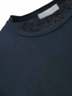T-shirt a schiera di lino