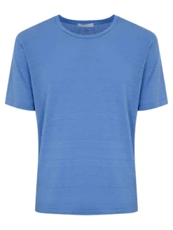 T-shirt a schiera di lino